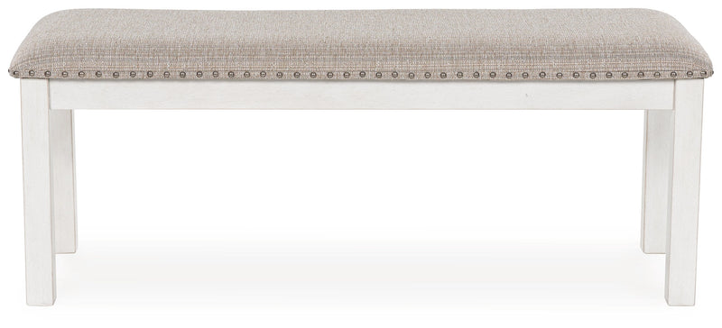 Robbinsdale Antique White 48" Dining Bench - DMV FurnitureBenches