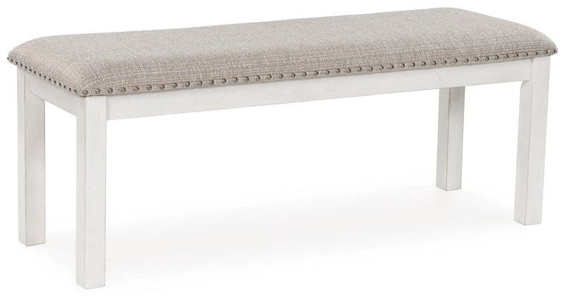 Robbinsdale Antique White 48" Dining Bench - DMV FurnitureBenches