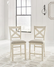 Robbinsdale Antique White Barstool (Set of 2) - D642-124X2
