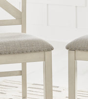 Robbinsdale Antique White Barstool (Set of 2) - D642-124X2