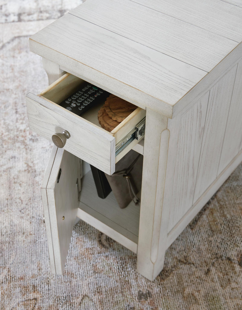 Robbinsdale Antique White Chairside End Table - T729-7