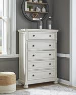 Robbinsdale Antique White Chest of Drawers - DMV FurnitureChest