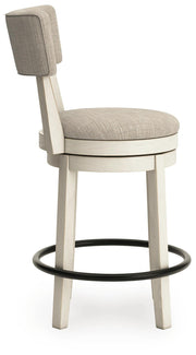 Robbinsdale Antique White Counter Height Barstool, Set of 2 - D642-224