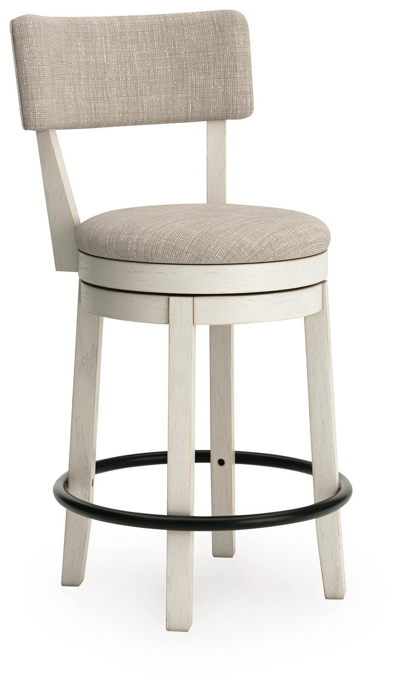 Robbinsdale Antique White Counter Height Barstool (Set of 2) - D642-224X2