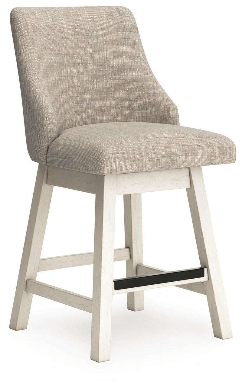 Robbinsdale Antique White Counter Height Barstool (Set of 2) - D642-324X2