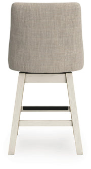 Robbinsdale Antique White Counter Height Barstool (Set of 2) - D642-324X2