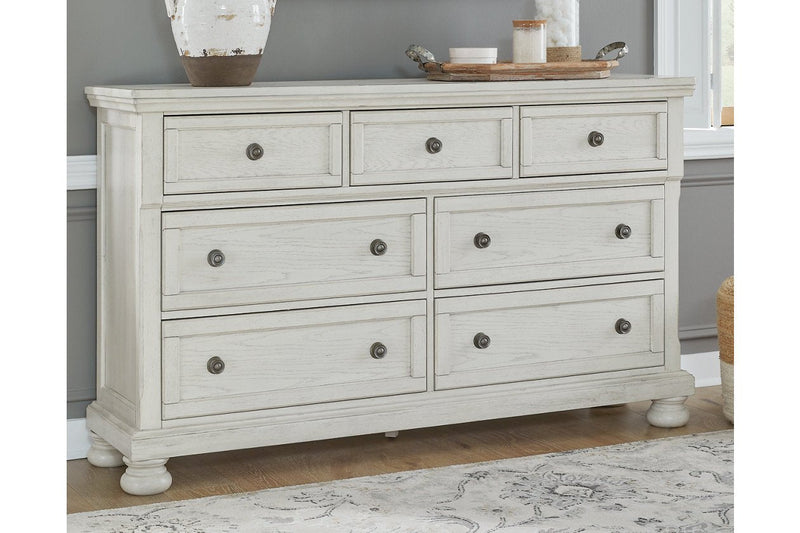Robbinsdale Antique White Dresser - B742-31 - DMV Furniture