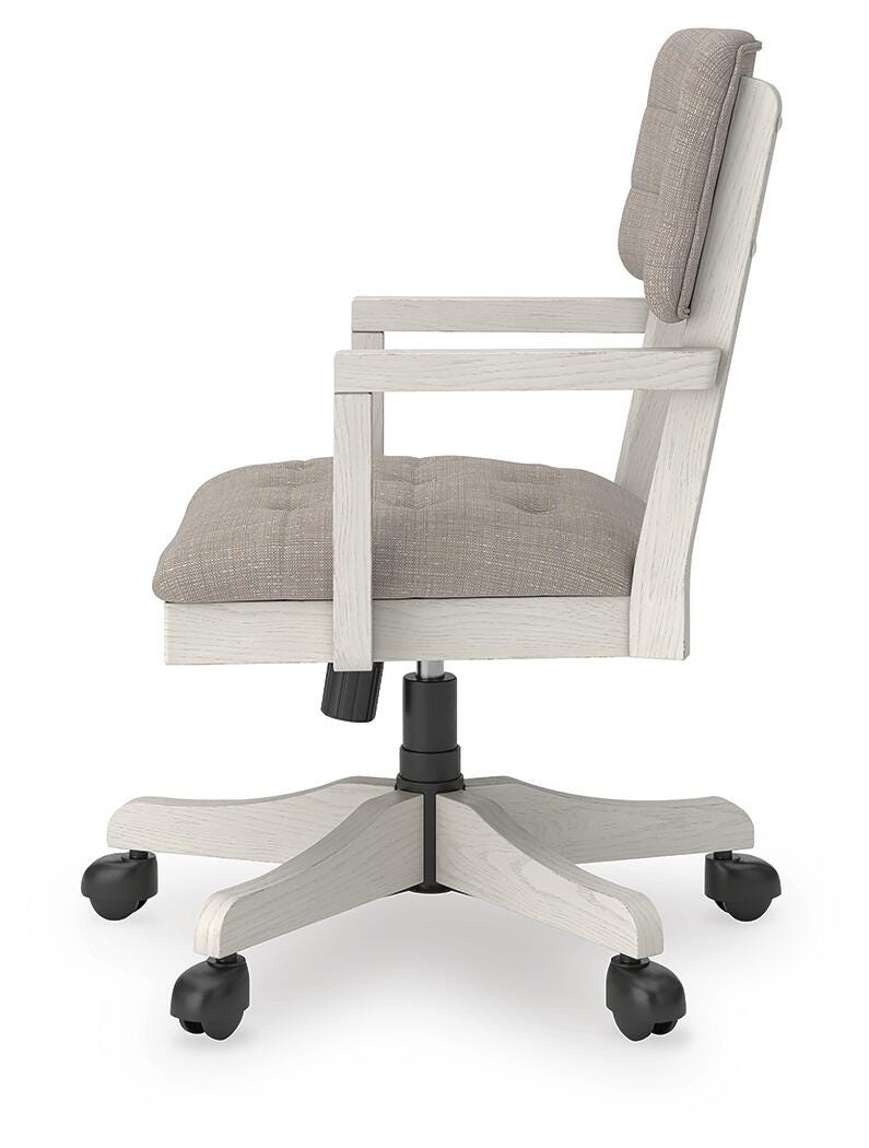 Robbinsdale Antique White Home Office Desk Chair - H742-01A