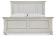 Robbinsdale Antique White King Panel Bed - DMV FurnitureKing Bed