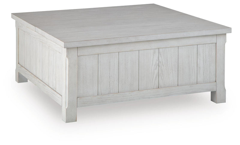 Robbinsdale Antique White Lift-Top Coffee Table - T729-00