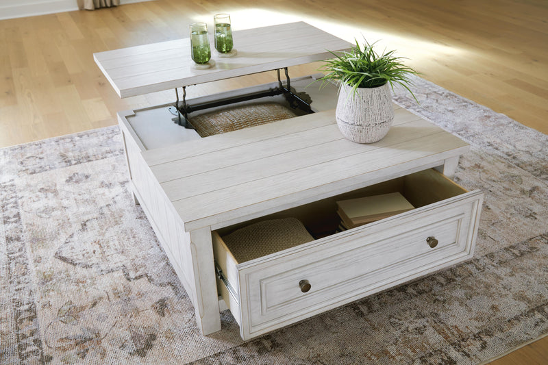 Robbinsdale Antique White Lift-Top Coffee Table - T729-00
