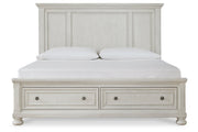 Robbinsdale Antique White Panel Storage Bedroom Set - DMV FurnitureBedroom Set