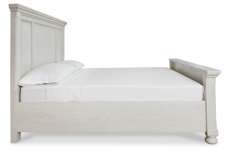 Robbinsdale Antique White Queen Panel Bed - DMV FurnitureQueen Bed
