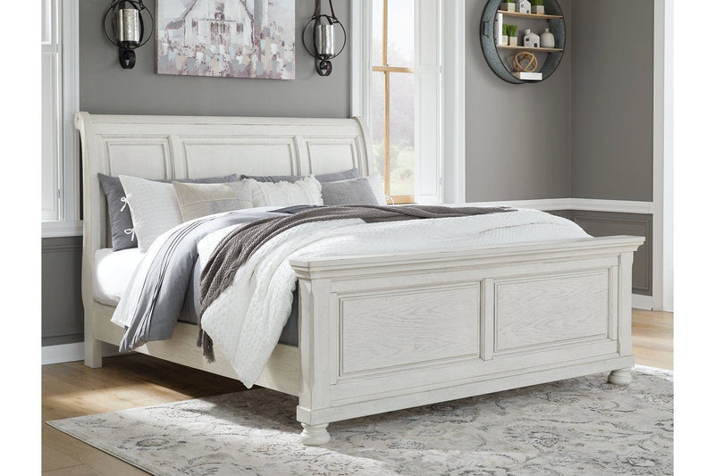 Robbinsdale Antique White Sleigh Bedroom Set - DMV FurnitureBedroom Set