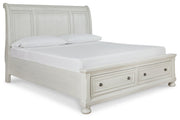 Robbinsdale Antique White Sleigh Storage Bedroom Set - DMV FurnitureBedroom Set