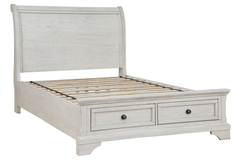 Robbinsdale Antique White Sleigh Storage Bedroom Set - DMV FurnitureYouth Bedroom Set