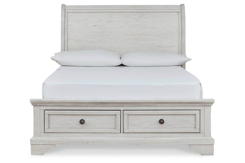 Robbinsdale Antique White Sleigh Storage Bedroom Set - DMV FurnitureYouth Bedroom Set