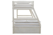 Robbinsdale Antique White Twin over Full Bunk Bed with Storage - DMV FurnitureBunk Bed