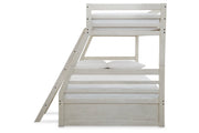 Robbinsdale Antique White Twin over Full Bunk Bed with Storage - DMV FurnitureBunk Bed
