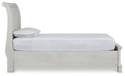 Robbinsdale Antique White Twin Sleigh Storage Bed and Dresser - B742B26