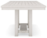 Robbinsdale Counter Height Dining Table and 10 Barstools in Antique White from Ashley - DMV Furniture