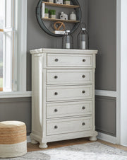 Robbinsdale King Panel Storage Bed, Dresser, Chest and 2 Nightstands - B742B49