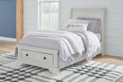 Robbinsdale Twin Sleigh Storage Bed, Dresser and Nightstand - B742B47