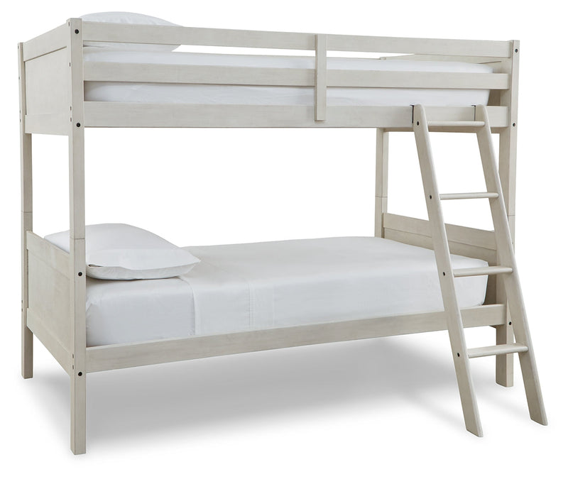 Robbinsdale Twin/Twin Bunk Bed with Ladder - B742-59 - DMV Furniture