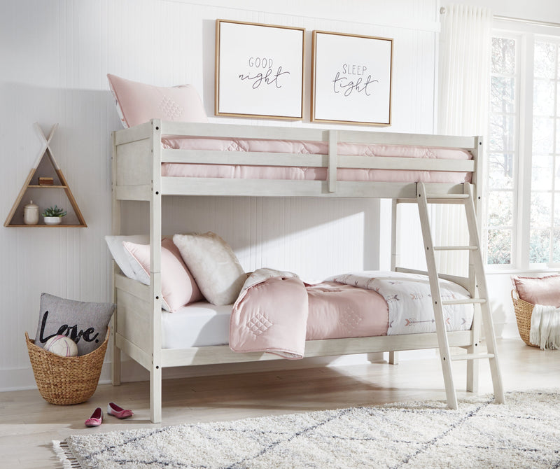 Robbinsdale Twin/Twin Bunk Bed with Ladder - B742-59 - DMV Furniture