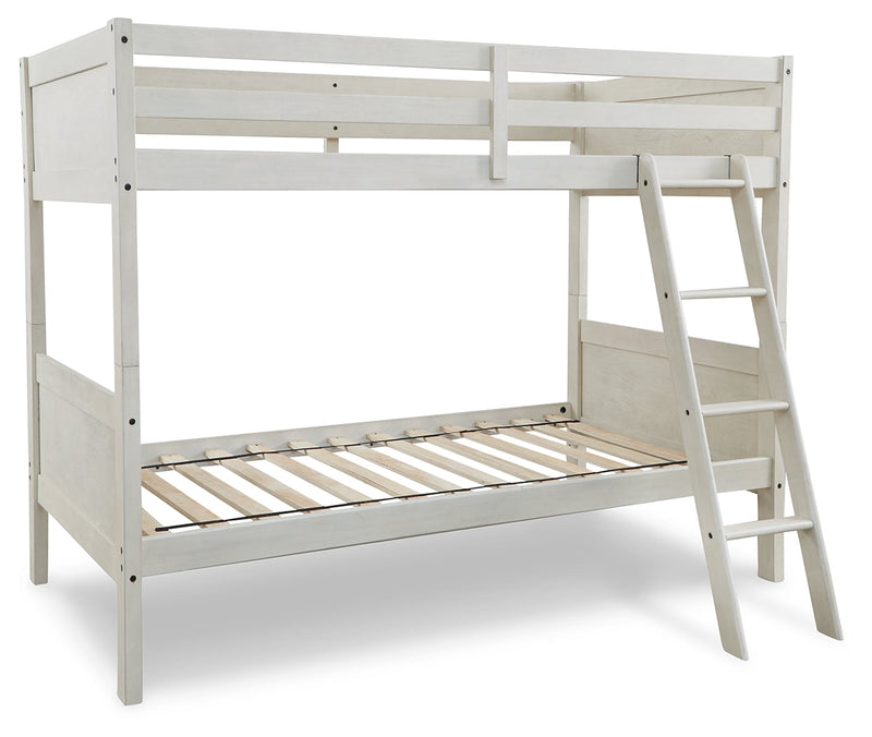 Robbinsdale Twin/Twin Bunk Bed with Ladder - B742-59 - DMV Furniture