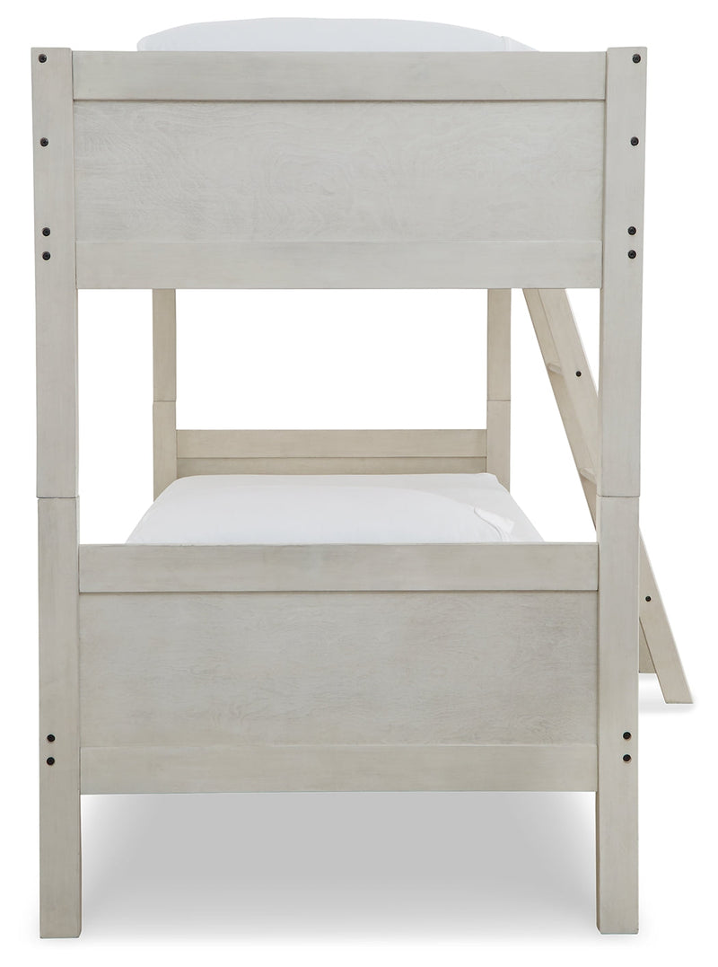 Robbinsdale Twin/Twin Bunk Bed with Ladder - B742-59 - DMV Furniture