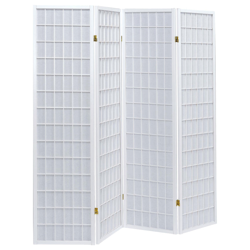Roberto 4-Panel Room Divider Folding Shoji Screen White - 902626