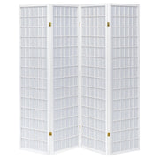 Roberto 4-Panel Room Divider Folding Shoji Screen White - 902626