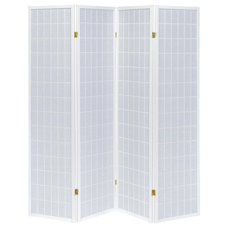Roberto 4-Panel Room Divider Folding Shoji Screen White - 902626
