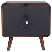 Robyn 2-drawer Nightstand Bedside Table Dark Walnut - 205132
