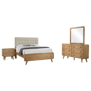 Robyn 4-piece Eastern King Bedroom Set Light Ash - 225091KE-S4
