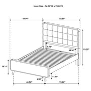 Robyn 4-piece Full Bedroom Set Light Ash - 225091F-S4