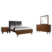 Robyn 4-piece Queen Bedroom Set Dark Walnut - 205131Q-S4