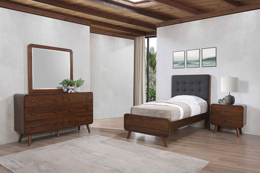 Robyn 4-piece Twin Bedroom Set Dark Walnut - 205131T-S4
