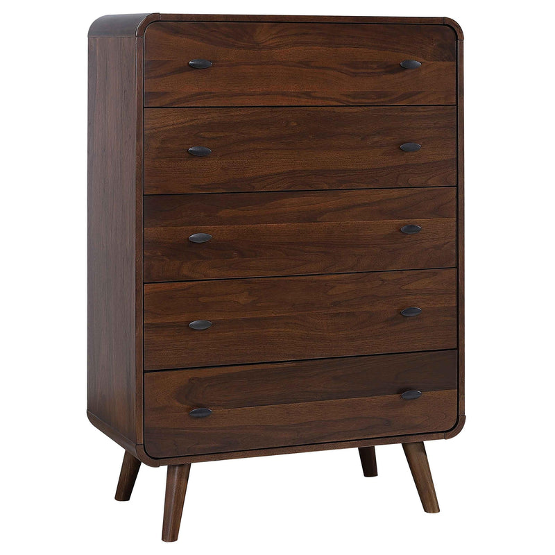 Robyn 5-piece Full Bedroom Set Dark Walnut - 205131F-S5