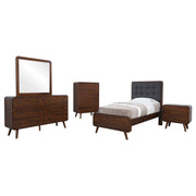 Robyn 5-piece Twin Bedroom Set Dark Walnut - 205131T-S5