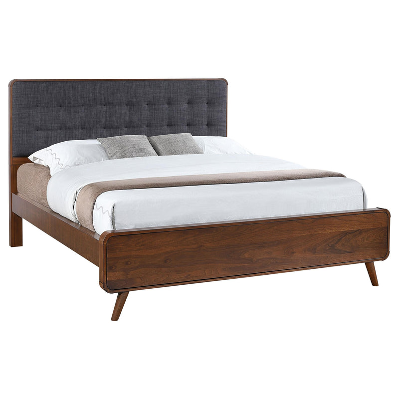 Robyn Wood California King Platform Bed Dark Walnut - 205131KW