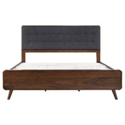 Robyn Wood Eastern King Platform Bed Dark Walnut - 205131KE