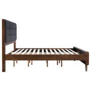 Robyn Wood Eastern King Platform Bed Dark Walnut - 205131KE