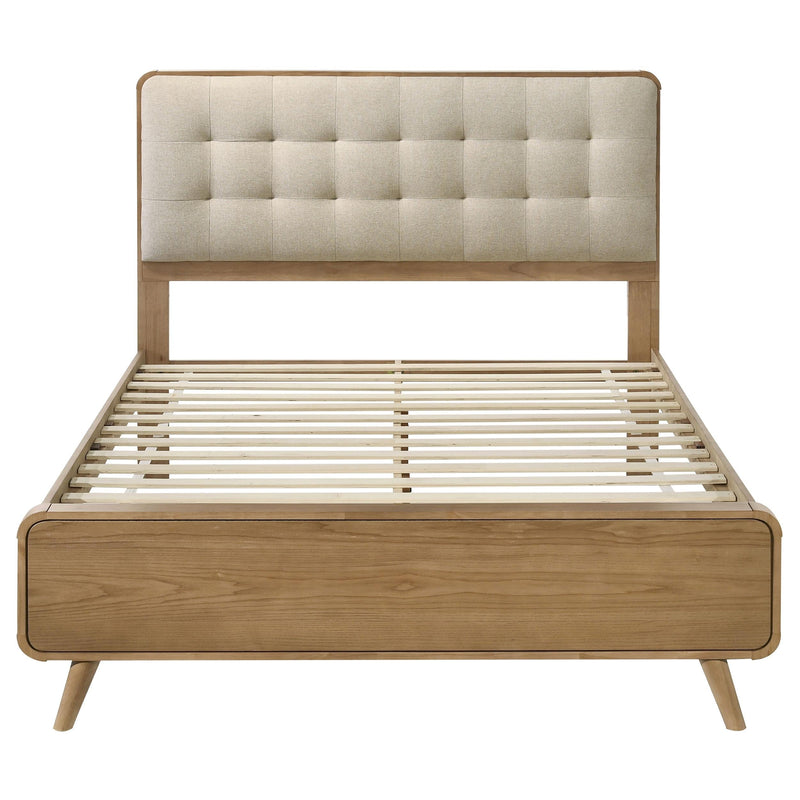 Robyn Wood Queen Platform Bed Light Ash - 225091Q