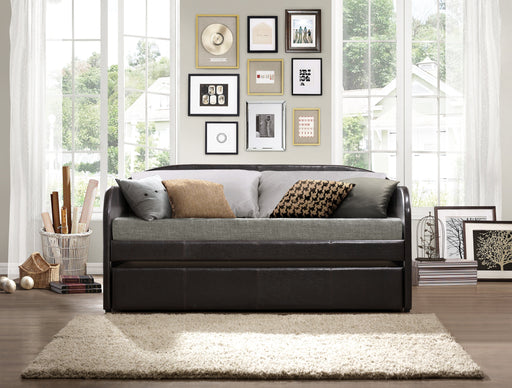 Roland Dark Brown Daybed with Trundle - DMV FurnitureDaybed