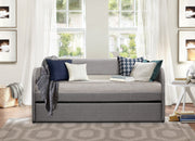 Roland Gray Daybed with Trundle - DMV FurnitureDaybed