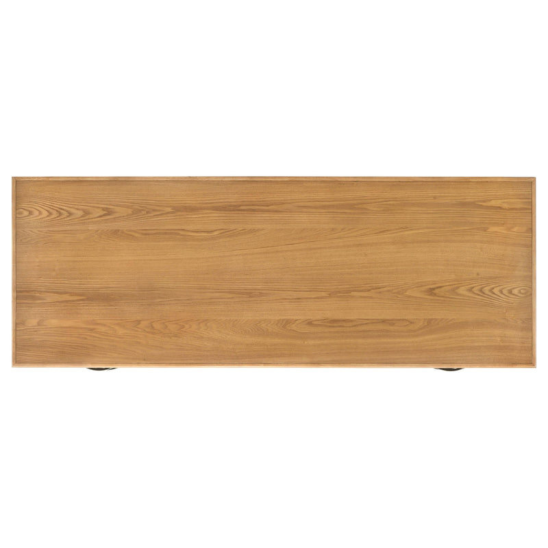 Roldan 69-inch 4-drawer Computer Desk with File Drawer Light Ash - 801115
