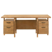 Roldan 69-inch 4-drawer Computer Desk with File Drawer Light Ash - 801115