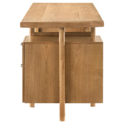 Roldan 69-inch 4-drawer Computer Desk with File Drawer Light Ash - 801115